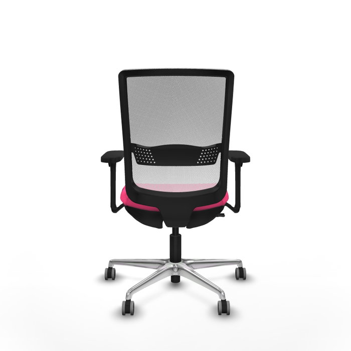 PIQUERAS Y CRESPO Silla de oficina Haches Rosa y Blanco