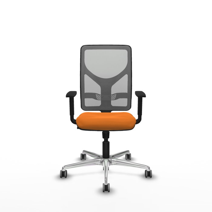 PIQUERAS Y CRESPO Silla de oficina Motilla Naranja y Gris PIQUERAS Y CRESPO Silla de oficina Motilla Naranja y Gris