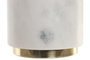 DKD Home Decor Salero de Mármol y Latón Blanco y Dorado