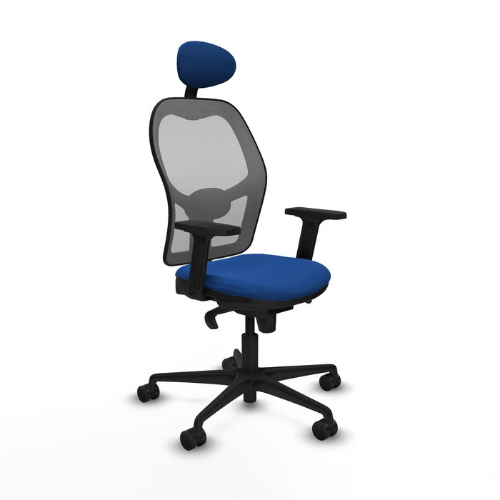 PIQUERAS Y CRESPO Silla de oficina Jorquera con mecanismo Sincro, Azul y Gris PIQUERAS Y CRESPO Silla de oficina Jorquera con mecanismo Sincro, Azul y Gris