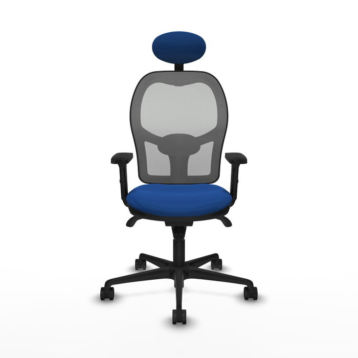 PIQUERAS Y CRESPO Silla de oficina Jorquera con mecanismo Sincro, Azul y Gris PIQUERAS Y CRESPO Silla de oficina Jorquera con mecanismo Sincro, Azul y Gris