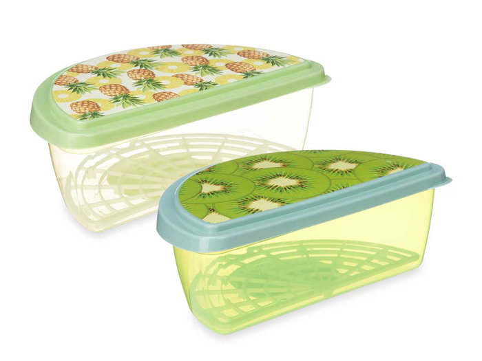 Leknes Tupper Fruta Piña y Kiwi 1.2L 23x8x13cm (Set de 24) Leknes Tupper Fruta Piña y Kiwi 1.2L 23x8x13cm (Set de 24)