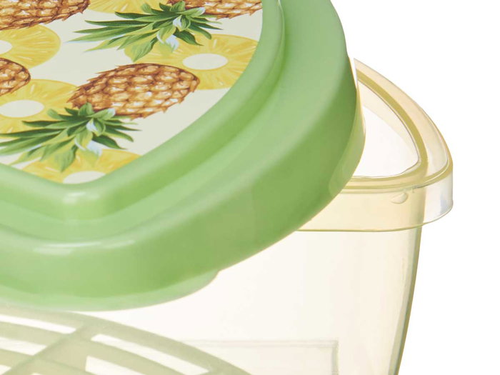 Leknes Tupper Fruta Piña y Kiwi 1.2L 23x8x13cm (Set de 24) Leknes Tupper Fruta Piña y Kiwi 1.2L 23x8x13cm (Set de 24)