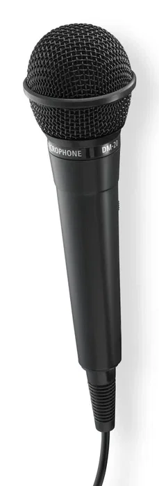 Hama Micrófono dinámico Party Negro con cable de 2,5 m