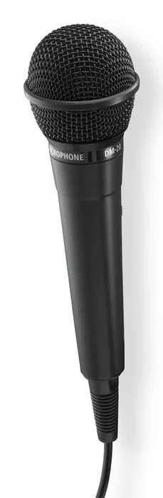 Hama Micrófono dinámico Party Negro con cable de 2,5 m