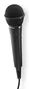 Hama Micrófono dinámico Party Negro con cable de 2,5 m