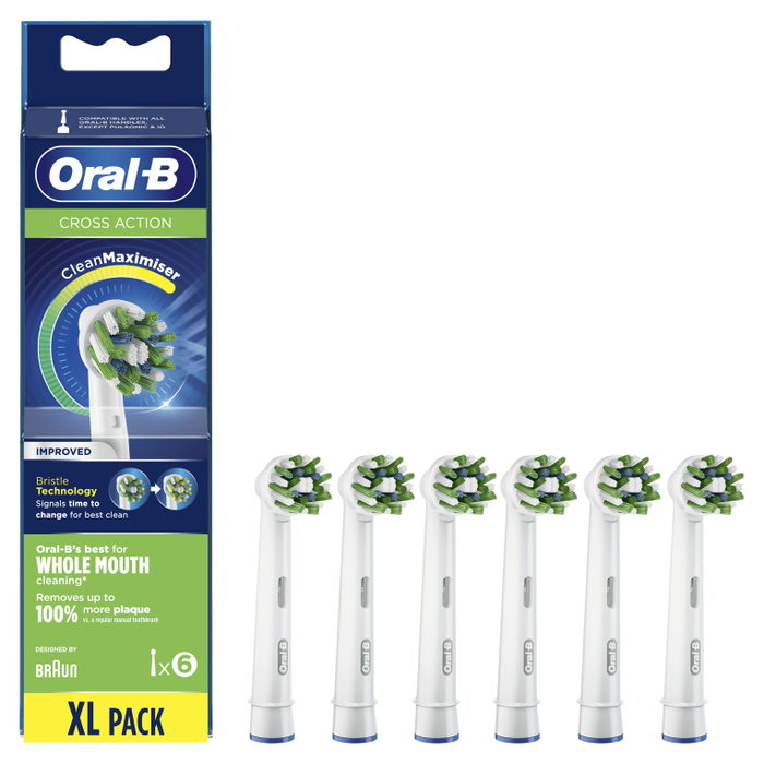 Cabezal de Recambio Oral-B Cross Action 6 Unidades