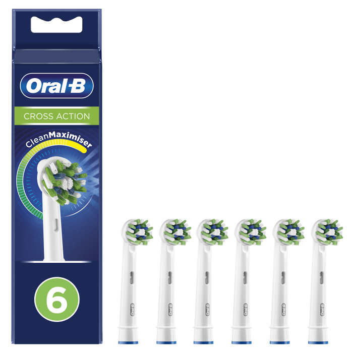 Cabezal de Recambio Oral-B Cross Action 6 Unidades