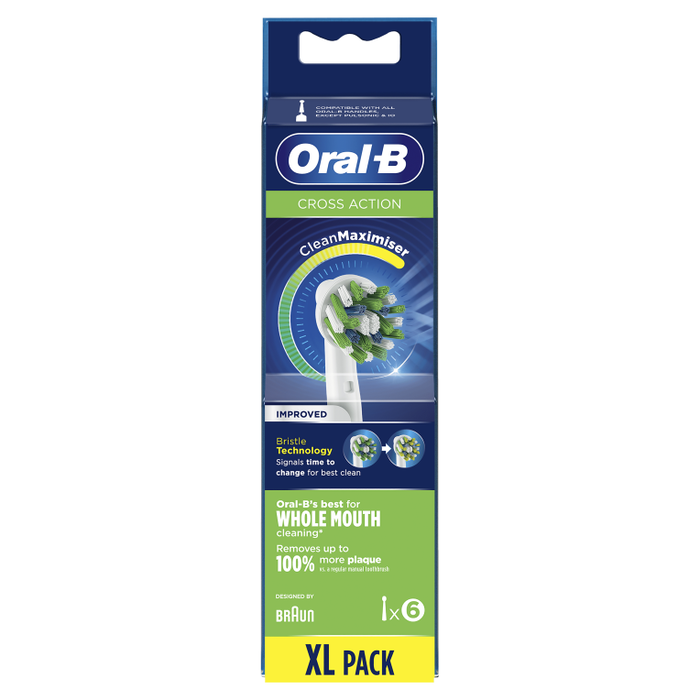 Cabezal de Recambio Oral-B Cross Action 6 Unidades