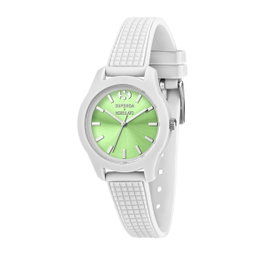 Morellato R0151174504 con esfera verde y correa blanca
