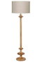 DKD Home Decor Lámpara de Pie Mango y Algodón 50x50x170 cm
