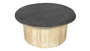 DKD Home Decor Mesa Centro Loft Marron Oscuro Natural 90 x 40 x 90 cm
