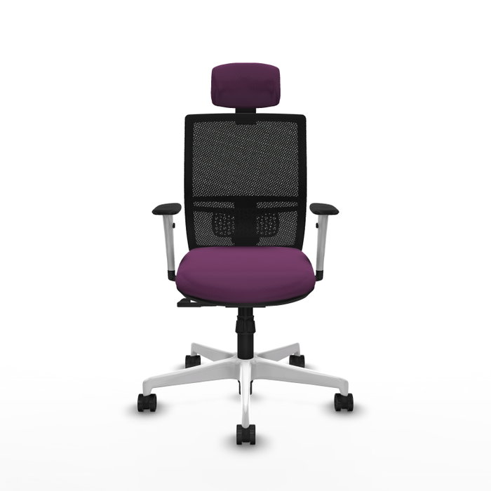 PIQUERAS Y CRESPO Silla de oficina Yunquera con mecanismo Sincro, Morado y Negro PIQUERAS Y CRESPO Silla de oficina Yunquera con mecanismo Sincro, Morado y Negro