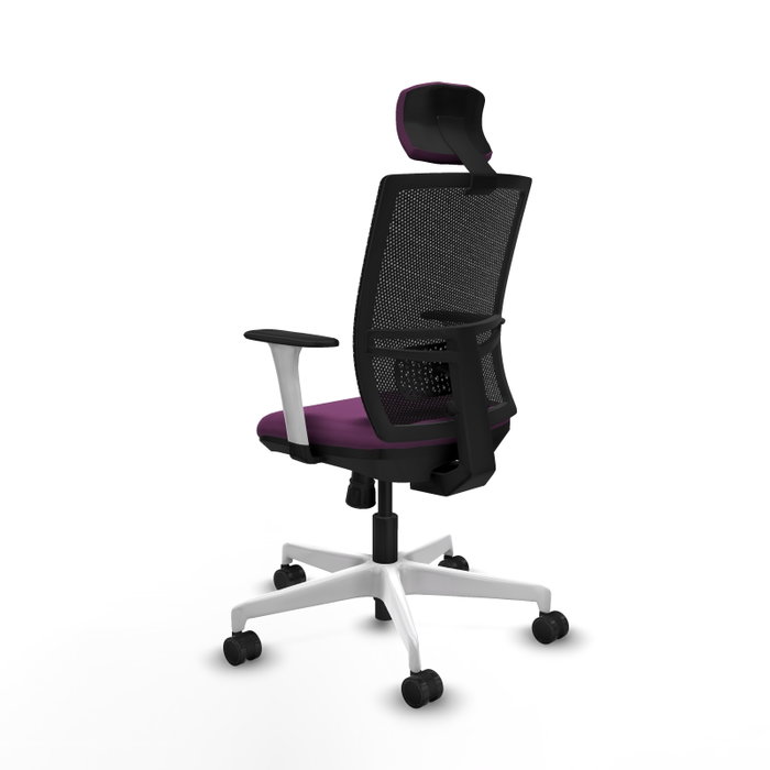PIQUERAS Y CRESPO Silla de oficina Yunquera con mecanismo Sincro, Morado y Negro PIQUERAS Y CRESPO Silla de oficina Yunquera con mecanismo Sincro, Morado y Negro
