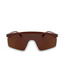 Kenzo KZ40010U Gafas de sol unisex tipo máscara, montura de plástico, lentes UV400, 140 mm