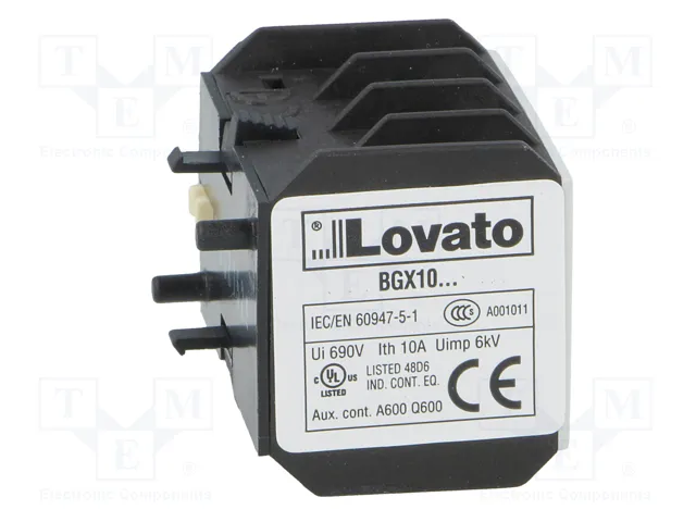 LOVATO ELECTRIC Contactores auxiliares BG agarres de tornillo de frente