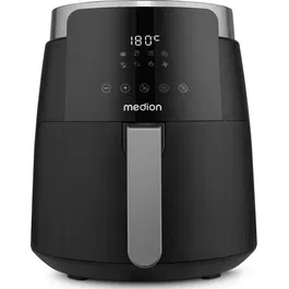 Medion MD13030 Freidora de aire caliente Digital 4,7 L 1500 W Negra