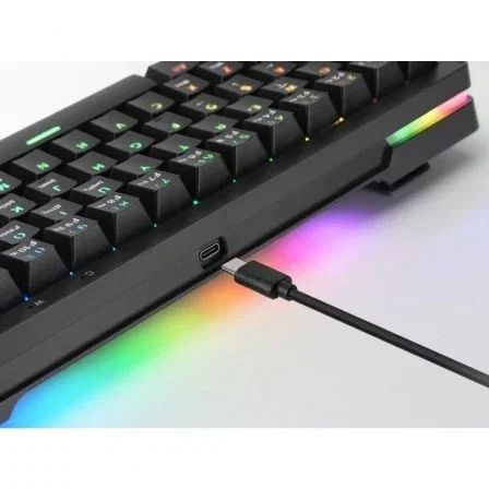 Mars Gaming Teclado Mecánico MKMINIPRO/ Switch Azul/ Negro 60% Compacto Gaming RGB Negro