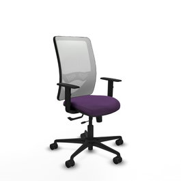 PIQUERAS Y CRESPO Silla de oficina Zulema Morado y Blanco