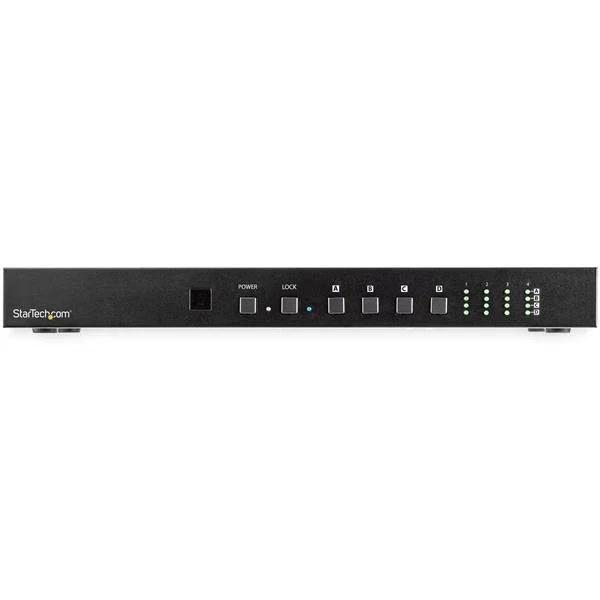 StarTech.com Matriz de Conmutación HDMI 4K 4x4 VS424HD4K60 - 4 Entradas / 4 Salidas, 18 Gbps, Montaje en Rack, Control Ethernet/RS232/WebGUI