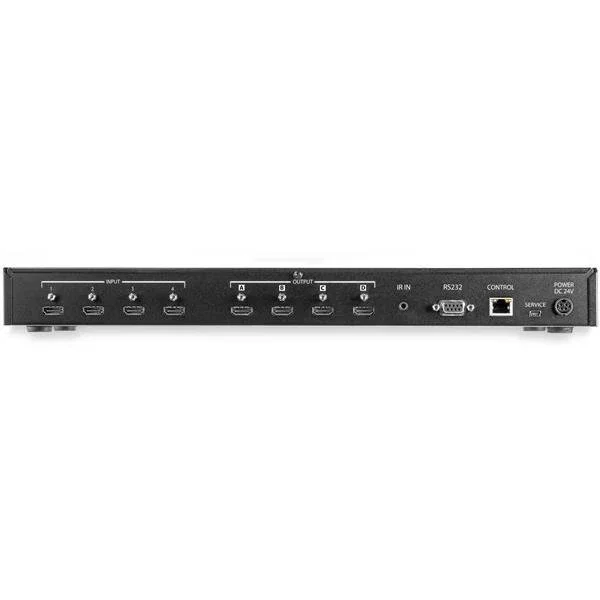 StarTech.com Matriz de Conmutación HDMI 4K 4x4 VS424HD4K60 - 4 Entradas / 4 Salidas, 18 Gbps, Montaje en Rack, Control Ethernet/RS232/WebGUI