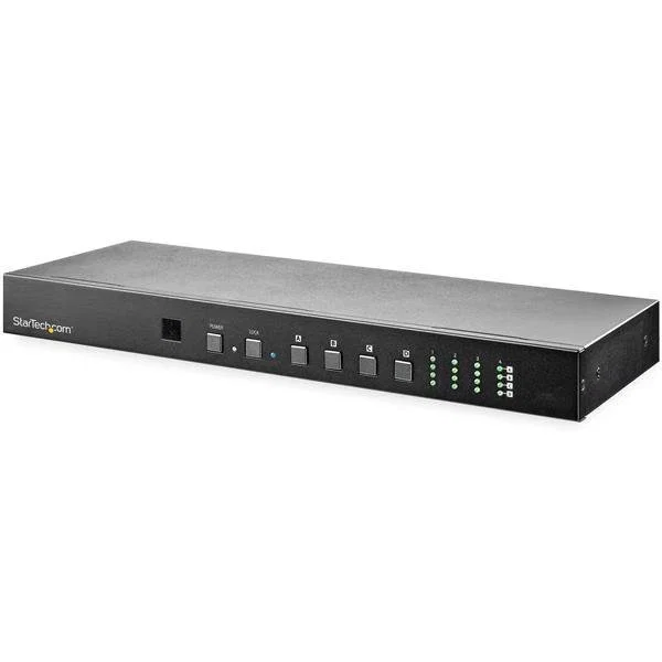 StarTech.com Matriz de Conmutación HDMI 4K 4x4 VS424HD4K60 - 4 Entradas / 4 Salidas, 18 Gbps, Montaje en Rack, Control Ethernet/RS232/WebGUI