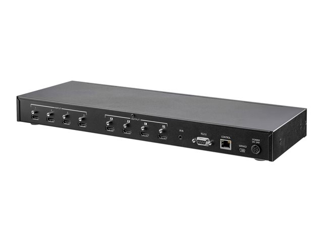 Startech VS424HD4K60 Switch HDMI 4x4 matriz 4 puertos de entrada/salida 4K a 60Hz HDR compatibilidad con HDCP 2.2