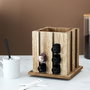 Cook Concept Dispensador Cápsulas Giratorio para 32 Nespresso, Elegante y Rústico