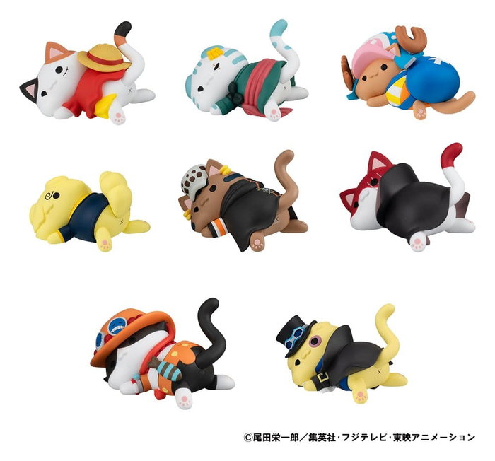 Megahouse One Piece Mega Cat Project Figuras Egghead NyanPieceNyan! Stickie! Surtido de 8 Megahouse One Piece Mega Cat Project Figuras Egghead NyanPieceNyan! Stickie! Surtido de 8
