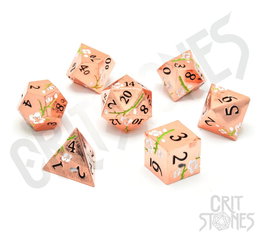 CritStones Metal Pack de Dados Pink Blossom (7)