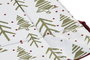 DKD Home Decor Cesta de Navidad Alpina Verde Rojo Blanco Beige Algodón 30x30x8 cm