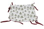 DKD Home Decor Cesta de Navidad Alpina Verde Rojo Blanco Beige Algodón 30x30x8 cm