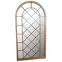 DKD Home Decor Espejo Ventana Decapé Marrón Oscuro 90x160 cm