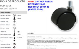 DRG1 050 M-10 Rueda Gayner 20-06=