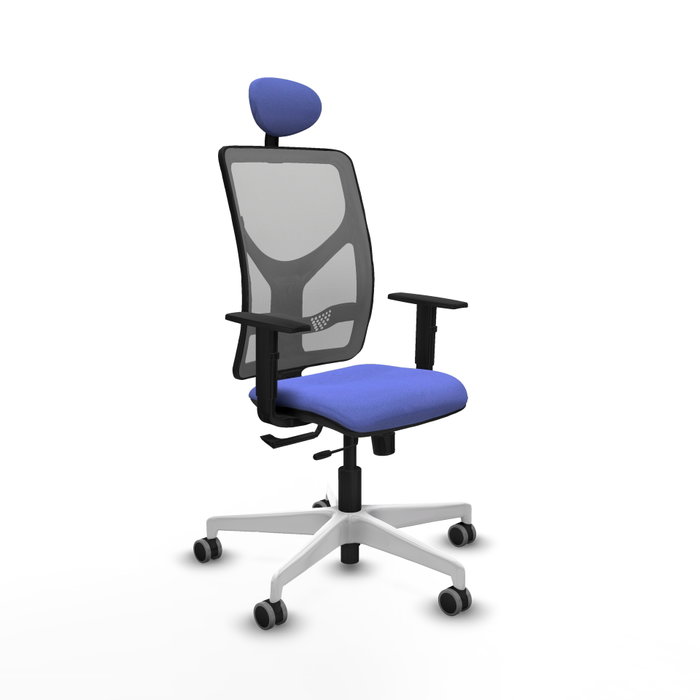 PIQUERAS Y CRESPO Silla de oficina Motilla con mecanismo Sincro/Traslack, Azul claro y Gris PIQUERAS Y CRESPO Silla de oficina Motilla con mecanismo Sincro/Traslack, Azul claro y Gris
