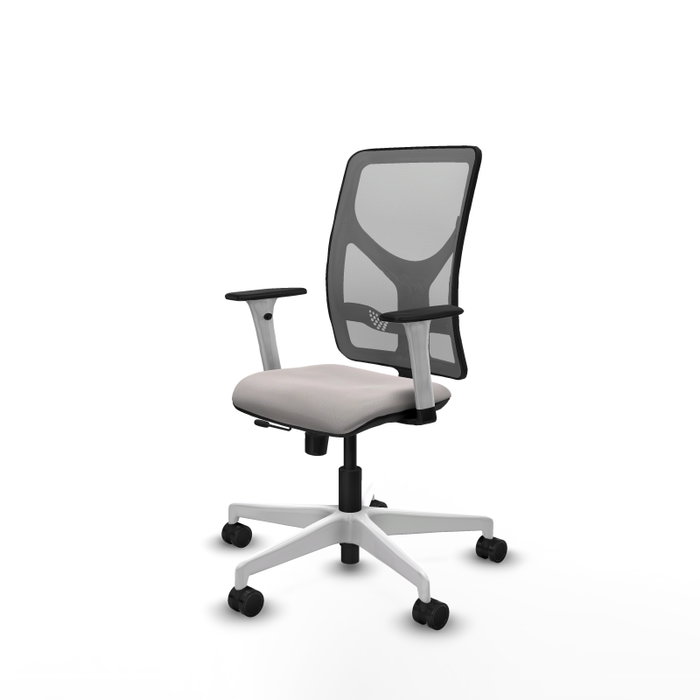 PIQUERAS Y CRESPO Silla de oficina Motilla Blanco y Gris PIQUERAS Y CRESPO Silla de oficina Motilla Blanco y Gris