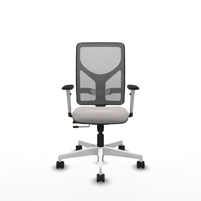 PIQUERAS Y CRESPO Silla de oficina Motilla Blanco y Gris PIQUERAS Y CRESPO Silla de oficina Motilla Blanco y Gris