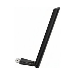 Mercusys MA14H Adaptador USB Wi-Fi 6 AX300 de Alto Rendimiento, 2.4 GHz, 287 Mbps, Negro