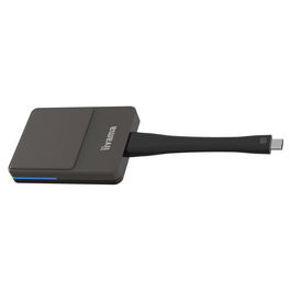 Iiyama WP D002C Dongle Presentación USB-C, 4K Ultra HD 60pps, Conexión Wi-Fi, Compatible con Windows y Mac, App EShare, Color Negro/Plata