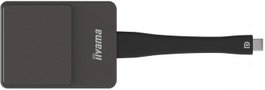 Iiyama WP D002C Adaptador de Presentación Inalámbrica 4K Ultra HD USB-C Negro, Plata