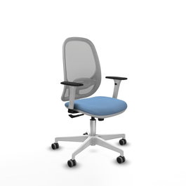 PIQUERAS Y CRESPO Silla de oficina Cilanco Azul cielo y Gris