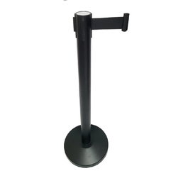 DUVER Poste Separador Negro Cinta Negra