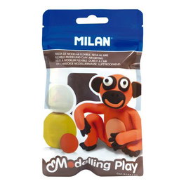 Pasta Modelar Milan Modelling Play Marron 100 Gr (Set de 12)