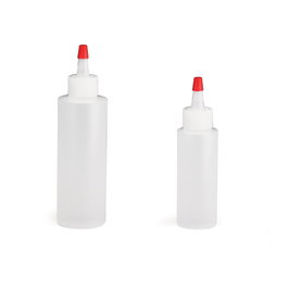 TABLECRAFT Juego de 2 botellas para decorar, Pack de 6 unidades, Blanco translúcido