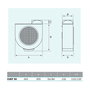 Vortice Extractor Centrífugo para Campana de Cocina CHEF 60, 136/92 W, 610 m³/h y 460 m³/h, 2 Velocidades, para Tubos Ø100 y 125 mm, Incluye Filtro Metálico