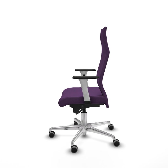 PIQUERAS Y CRESPO Sillón Albacete Morado con Mecanismo Sincro y Base de Aluminio