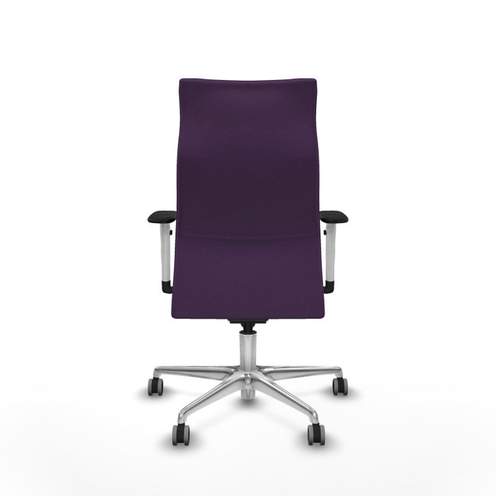 PIQUERAS Y CRESPO Sillón Albacete Morado con Mecanismo Sincro y Base de Aluminio