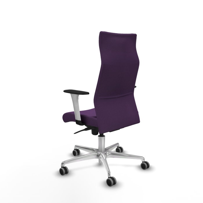 PIQUERAS Y CRESPO Sillón Albacete Morado con Mecanismo Sincro y Base de Aluminio