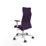 PIQUERAS Y CRESPO Sillón Albacete Morado con Mecanismo Sincro y Base de Aluminio