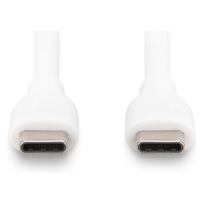 Digitus Cable USB 2.0 Tipo C - C Silicona St/St 2m Blanco